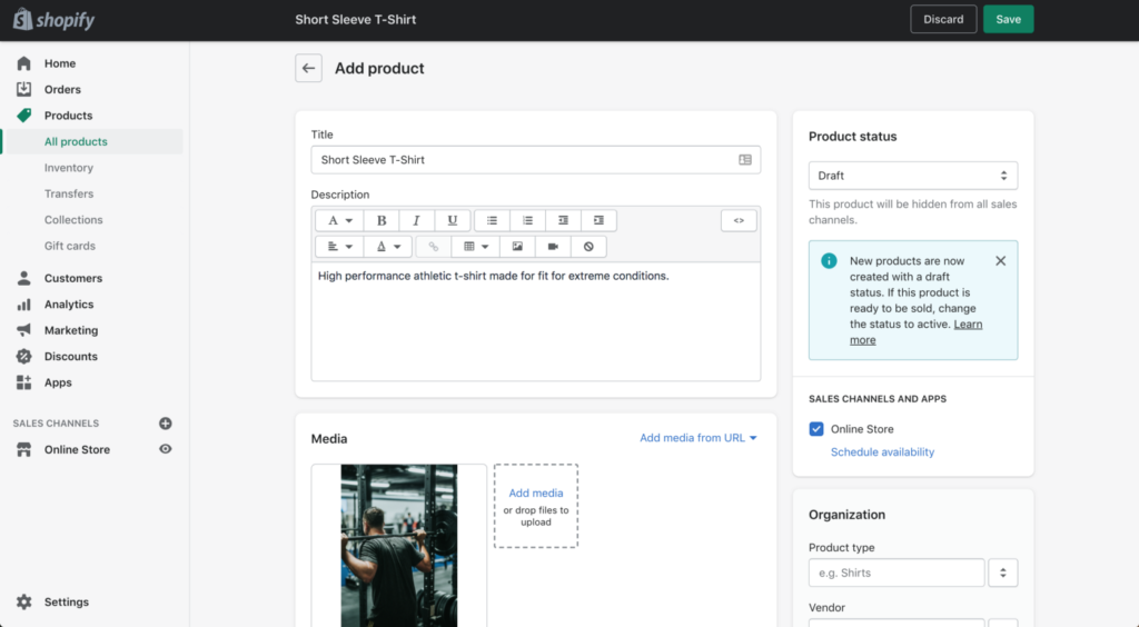 Shopify product editor tool